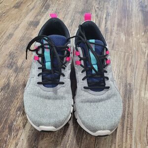 Asics Women's Athletic Shoes - Gray, Pink, and Blue